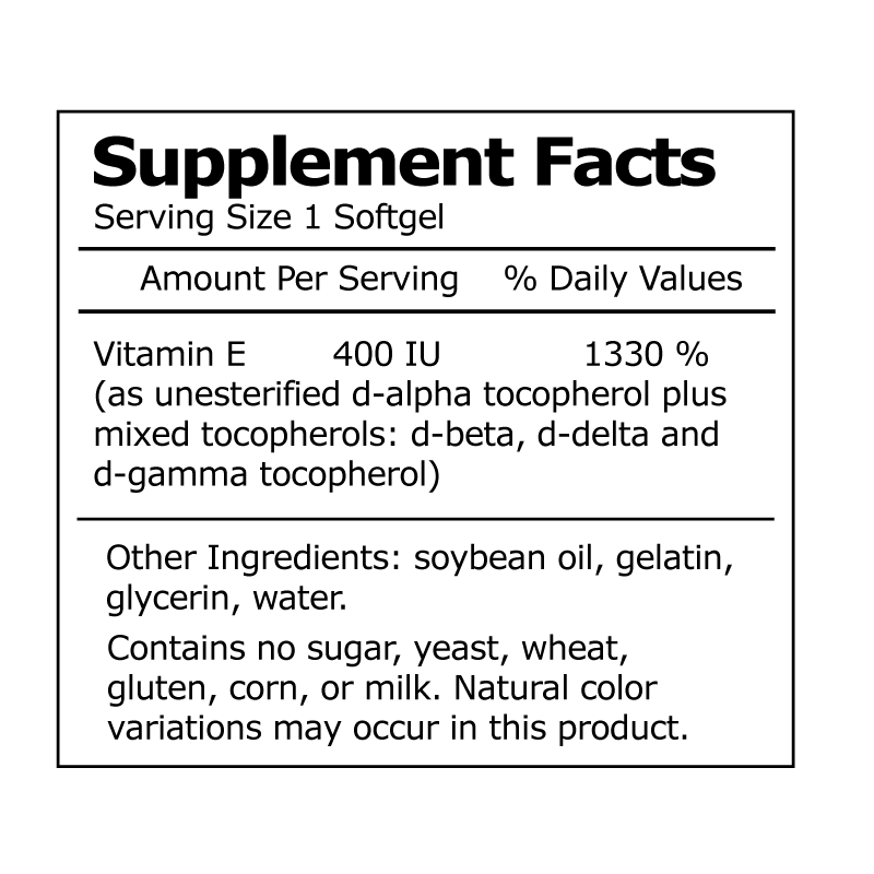 Vitamin E 400 I.U.