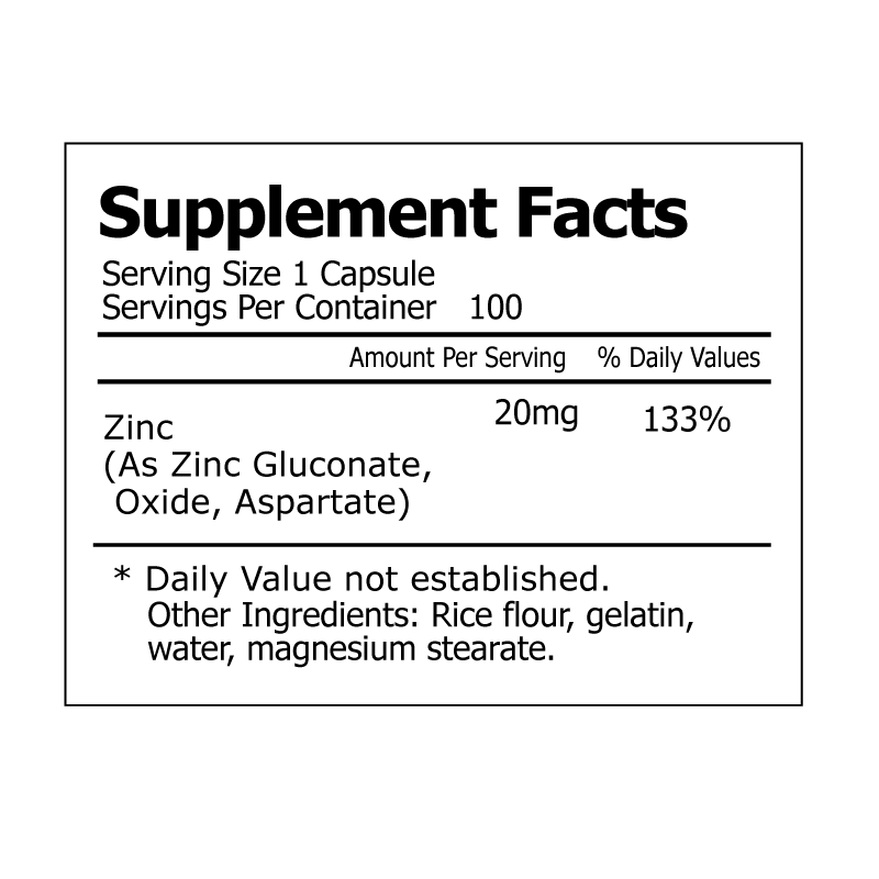 Zinc 20mg