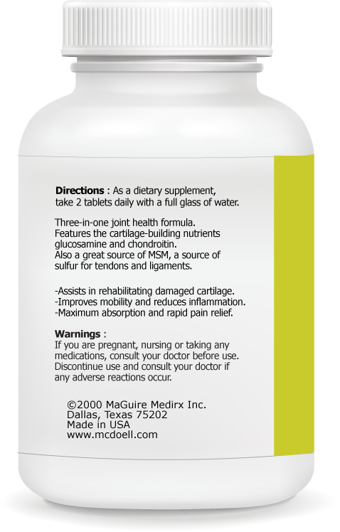 Glucosamine, Chondroitin and MSM