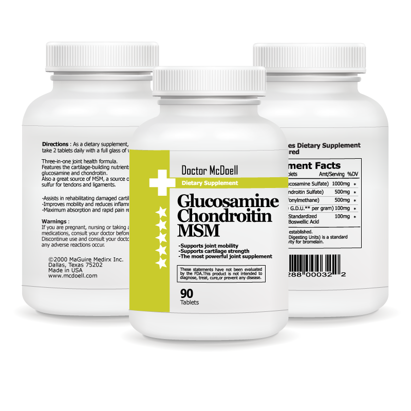 Glucosamine, Chondroitin and MSM